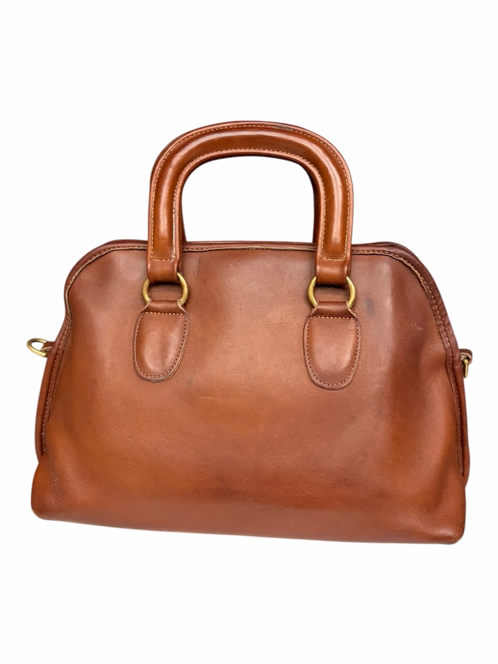 Vintage Coach Baxter Satchel Brown Glove-Tanned Leather Bag British Tan Bag - Picture 5 of 17